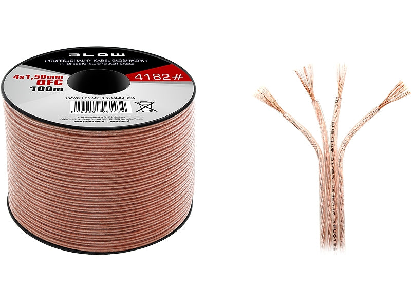 kabel 4 x 1.5 mm² OFC 100 meter kabel 4 x 1.5 mm² OFC 100 meter